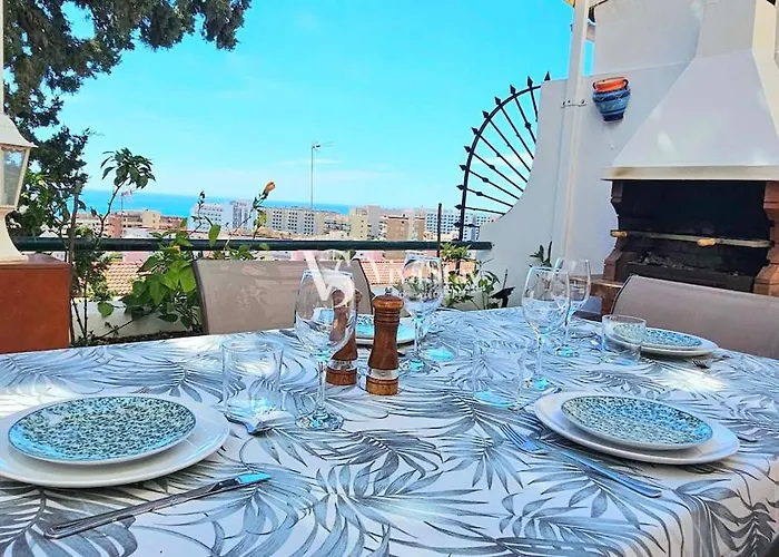 Torremolinos Sea View Townhouse, Pool, Bbq & Workspace - Magnolia Properties * Torremolinos